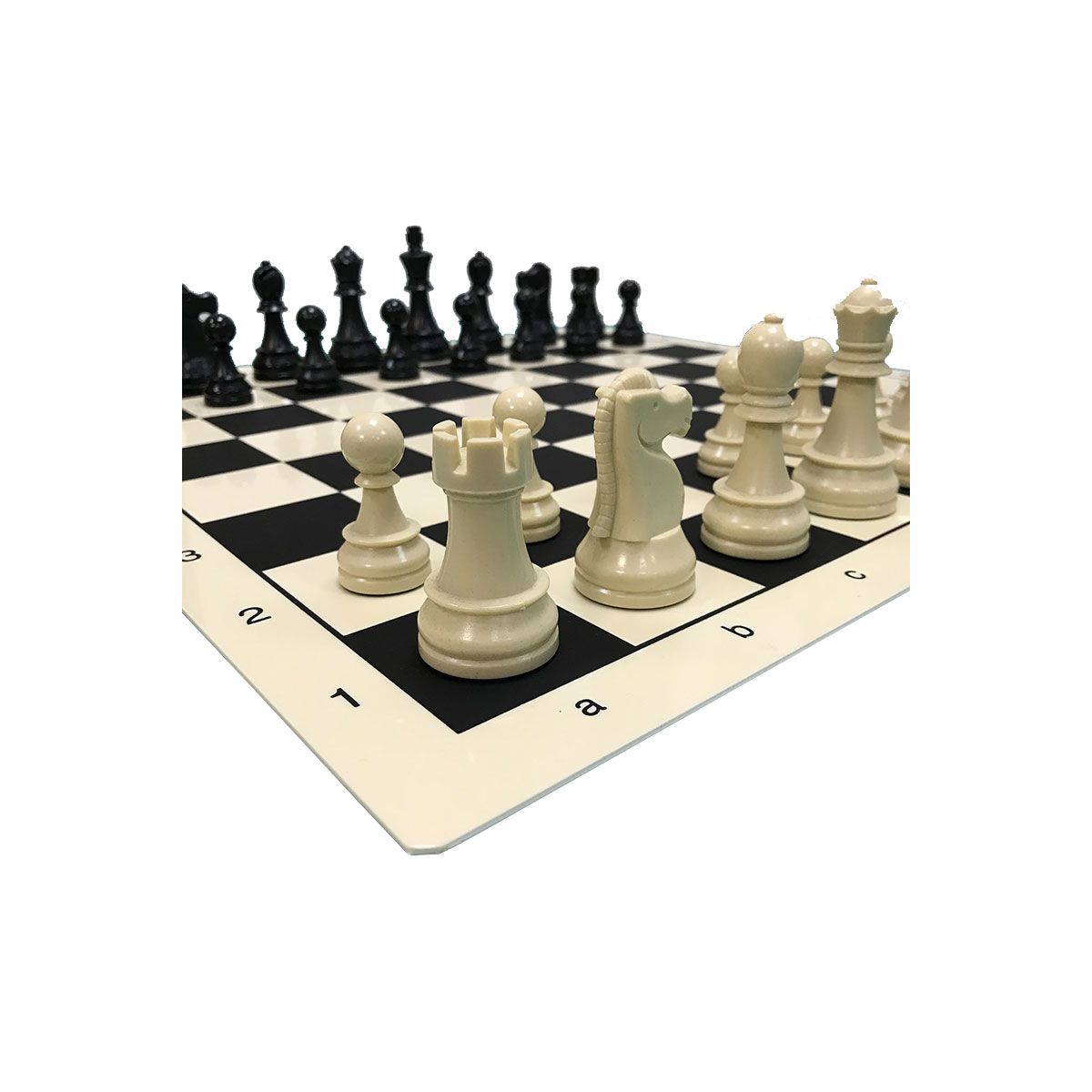 Set de ajedrez DGT Nº 5 – Tablero plástico de torneo con piezas plomadas