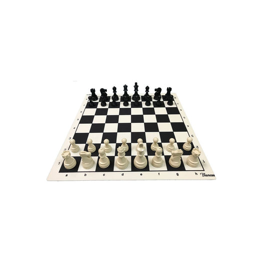 Set de ajedrez DGT Nº 5 – Tablero plástico de torneo con piezas plomadas