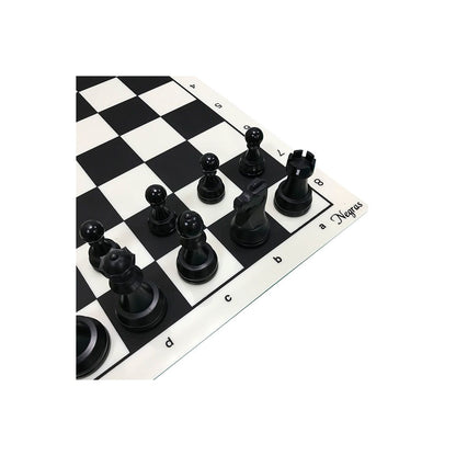 Set de ajedrez DGT Nº 5 – Tablero plástico de torneo con piezas plomadas